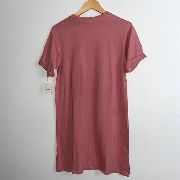 Make + Model T-shirt Dress Coral Mauve Size Small NWT - Picture 3 of 5